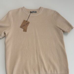 NWT PJ Paul Jones Men's Beige sweater shirt